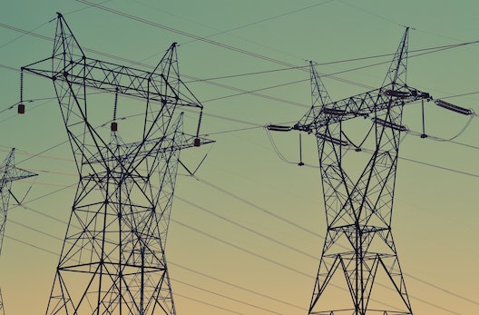 Electricity towers showing use of metal in energy sectory